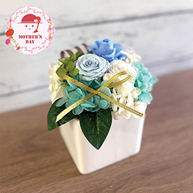 【母の日2026】ギフトアレンジメント エクラン ブルー ＨＢ34650 1853-785 花【送料込み】【二重包装不可】【お届け不可地域：北海道・沖縄・離島】【お届け日時指定不可】