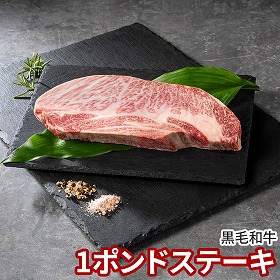 発酵熟成肉 黒毛和牛1ポンドステーキ 牛肉【送料込み】【二重包装不可】【お届け不可地域：離島】