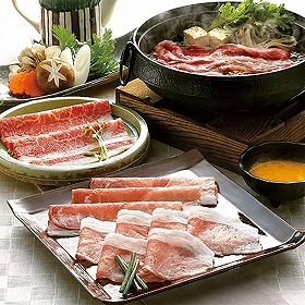 黒毛和牛と黒豚のすきやき肉 ARC-062F 1892-092 牛肉【送料込み】【二重包装不可】【お届け不可地域：北海道・沖縄・離島】