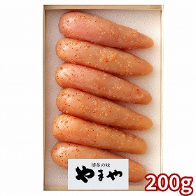 やまや 辛子明太子無着色200g 31831 1894-197 めんたいこ【送料込み】【お届け不可地域：北海道・沖縄・離島】