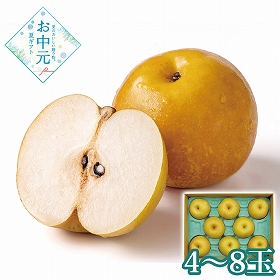 【お中元2026】福岡県又は佐賀県産 幸水梨 4～8玉 1628-043 フルーツ 果物【送料込み】【二重包装不可】【お届け不可地域：北海道・沖縄・離島】