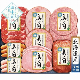 【お中元2026】日本ハム 北海道 プレミアム 美ノ国 ハムギフト【送料込み】【二重包装不可】【お届け不可地域：離島】_955