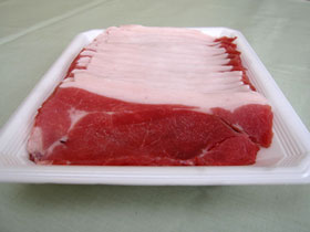 島根県名産品 天然猪肉　もも肉スライス 500g