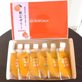 ワッフルアトリエ ムエル　愛媛県産飲むゼリー6本セット【送料込み】【お届け不可地域：北海道・沖縄・離島】