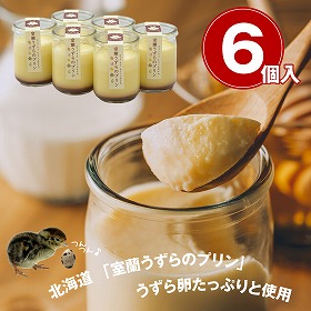 北海道 「室蘭うずらのプリン」 6個セット 【送料込み】