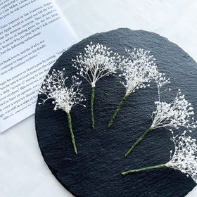 ドライフラワー髪飾り ヘッドパーツ ヘッドドレス かすみ草 5本セット ホワイトかすみ草 プリザーブドフラワー【送料込み】【お届け不可地域:沖縄・離島】【ひょうご・神戸オンライン物産展】