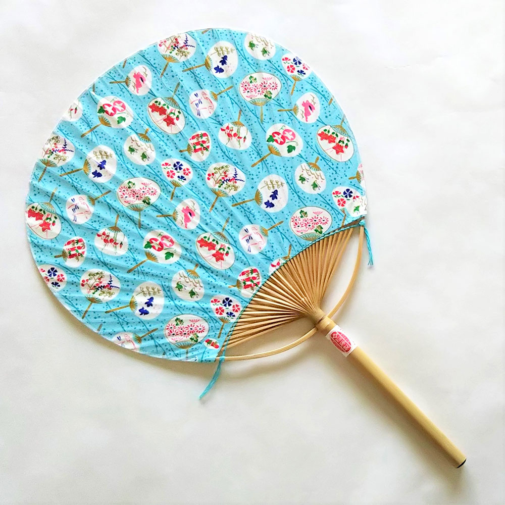 三重県指定伝統工芸品 日永うちわ 香る15 中 ミント 箱入 送料込み お届け不可地域 北海道 沖縄 離島 の通販 お取り寄せ わが街とくさんネット