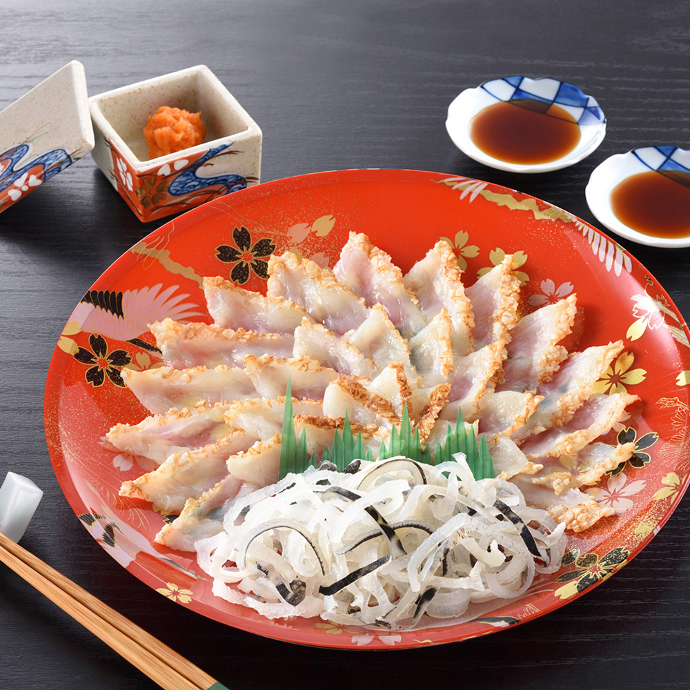 新発売 新商品 刺身55g セット ふくたたき刺身 関とら本店 皮20g ふぐ刺し フグ シーフードミックス