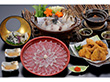 福岡 「ふく太郎本部」 ふく冬の懐石（2人前） とらふく刺身50g とらふく皮40g ふくちり240g ごまふくから揚げ粉付き200g【送料込み】