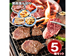 5種の焼肉食べ比べセット 牛肉【送料込み】【二重包装不可】【お届け不可地域：離島】