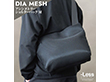 -Less DIA MESH／アシンメトリーショルダーバッグ Ｍ ブラック LMSB-7002 【送料込み】
