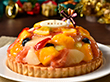 【クリスマス2023】銀座千疋屋 銀座タルト フルーツ ケーキ 直径15cm ヒイラギ ・ ロウソク 付き【送料込み】【お届け不可地域：沖縄・離島】