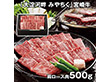 宮崎 大淀河畔 みやちく 宮崎牛 焼肉 500g ARE-050 4821-955 牛肉【送料込み】【二重包装不可】【お届け不可地域：北海道・沖縄・離島】