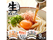 讃岐生うどん9食セット (麺300g×3袋 ) 麺のみ【送料込み】【ゆうパケットでお届け】